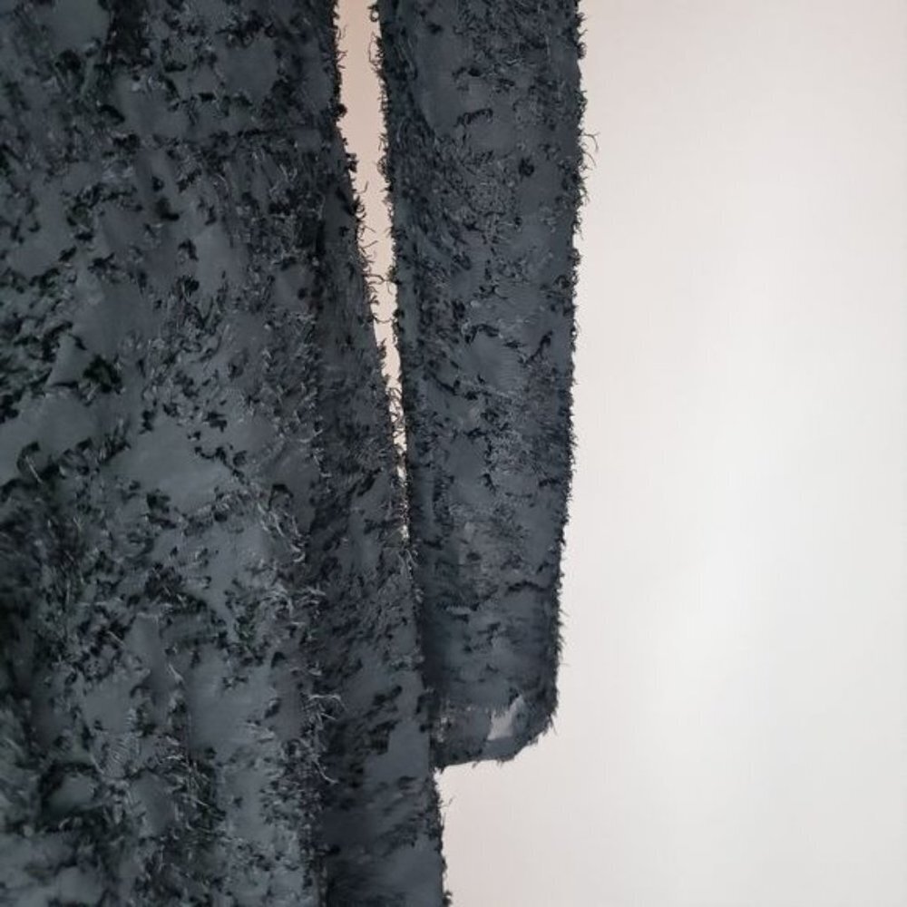 NWT WAYF Rae Puff Sleeve Rouche‎ Textured Mini Dres - Picture 11 of 14